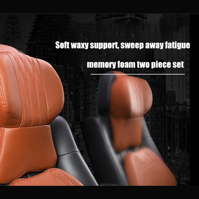 Car headrest and neck pillow Car pillow/seat cushion/lumbar support