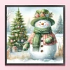 (Counted/Stamped)Christmas Snowman-11CT Cross Stitch 40*40cm