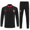 Portugal  25-26 1/4 Zip Tracksuit Black Chandal
