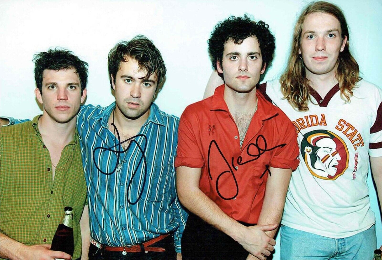 The VACCINES SIGNED 12x8 Photo Poster painting 2 Justin HAYWARD-YOUNG Freddie COWAN AFTAL COA