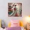 Japanese Beauty-11CT Stamped Cross Stitch 50*50cm/19.69*19.69in