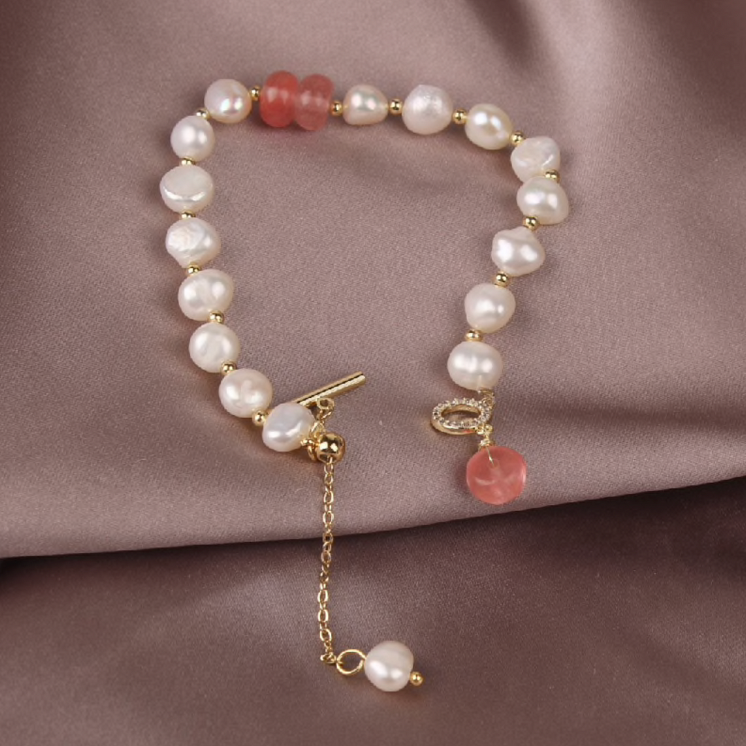 Freshwater Pearl Aventurine Bracelet
