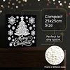 uk.everydayedeals DIY Pearl Painting With Frame - Handmade Self-Adhesive Pearls - Christmas Tree(25*25cm)