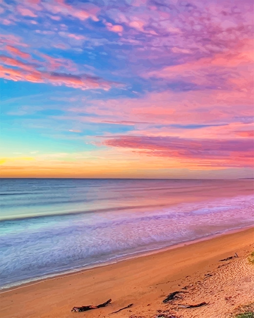 

Colorful Beach Sky – Paint By Numbers - 40*50CM, 501 Original