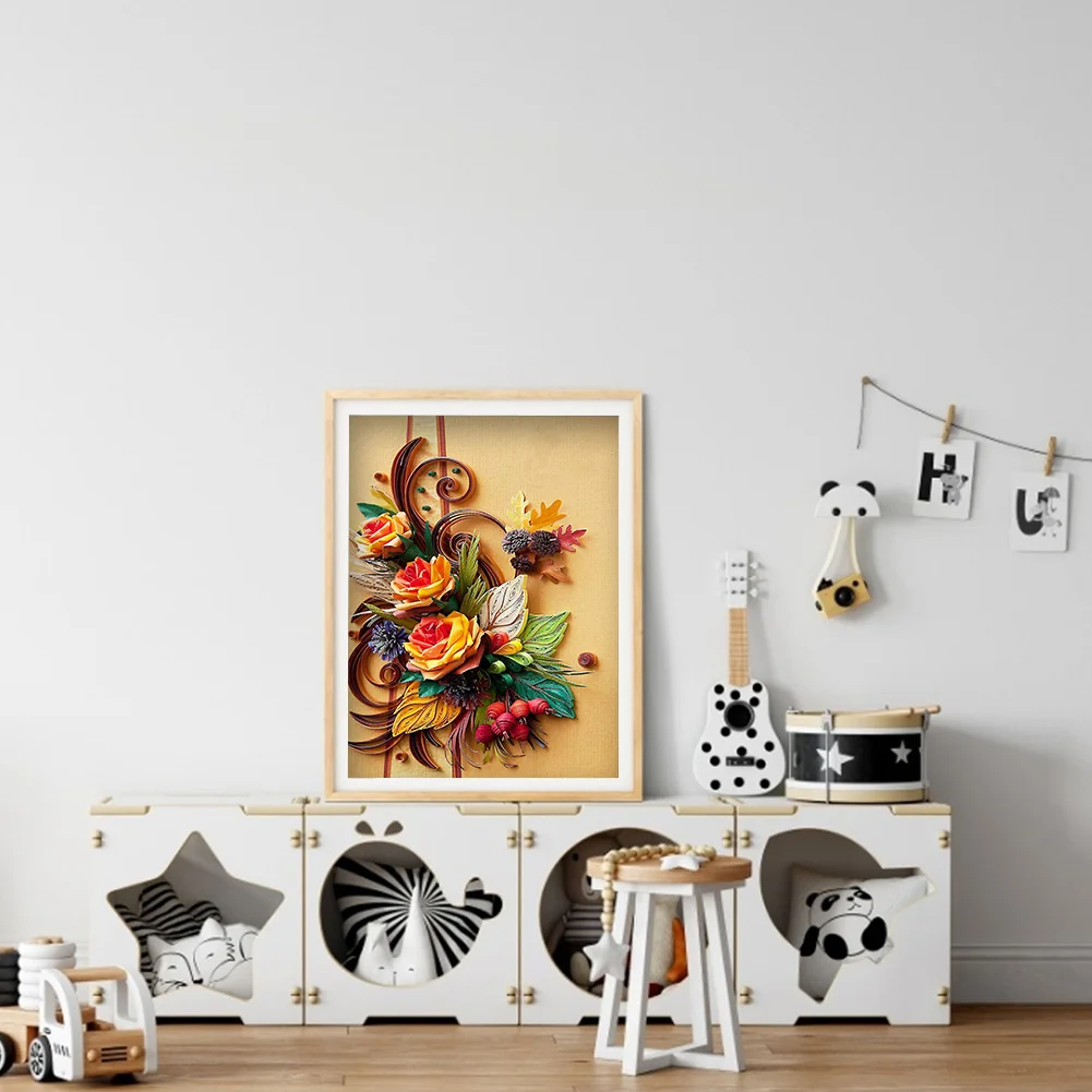 Diamond Painting - Full Round Drill - Flower