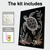 Kits d&rsquo;art DIY en diamant perle de mer avec cadre 30x40cm pour adultes