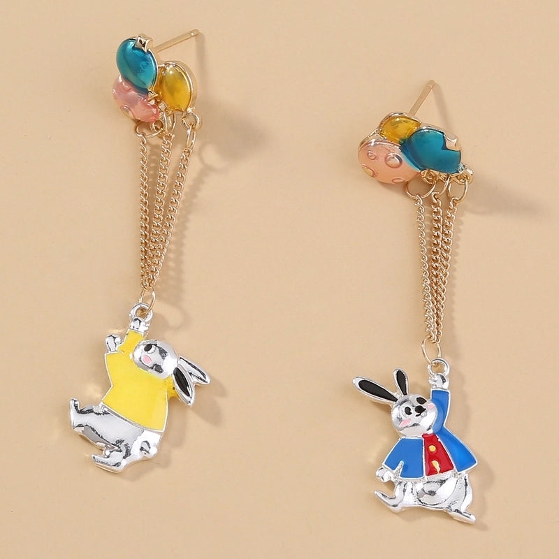 1 Pair Elegant Luxurious Flower Inlay Artificial Pearl Resin Copper Artificial Pearls Drop Earrings