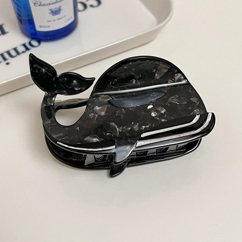 Women’s Funny Marine Style Shark Whale Acetic Acid Sheets Hair Claws