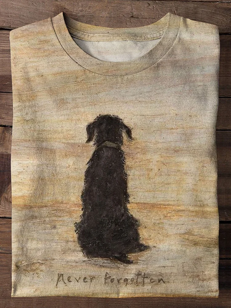 Never Forgotten Dog Lover Art Print T-Shirt
