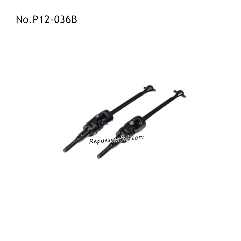 UDIRC UD1202 Piezas para coches RC Eje de Transmisi&oacute;n de Acero CVD P12-036B