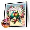 Diamond Painting -DIY Full Round Drill Valentine's Day Parrot