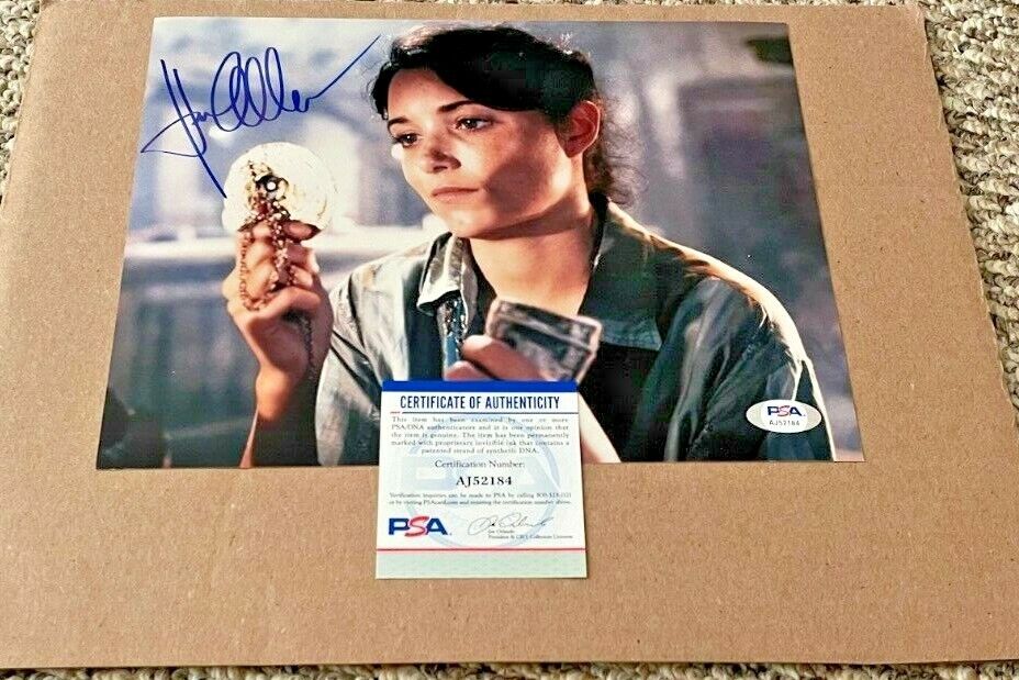 KAREN ALLEN SIGNED 8X10 INDIANA JONES Photo Poster painting PSA/DNA CERTIFIED