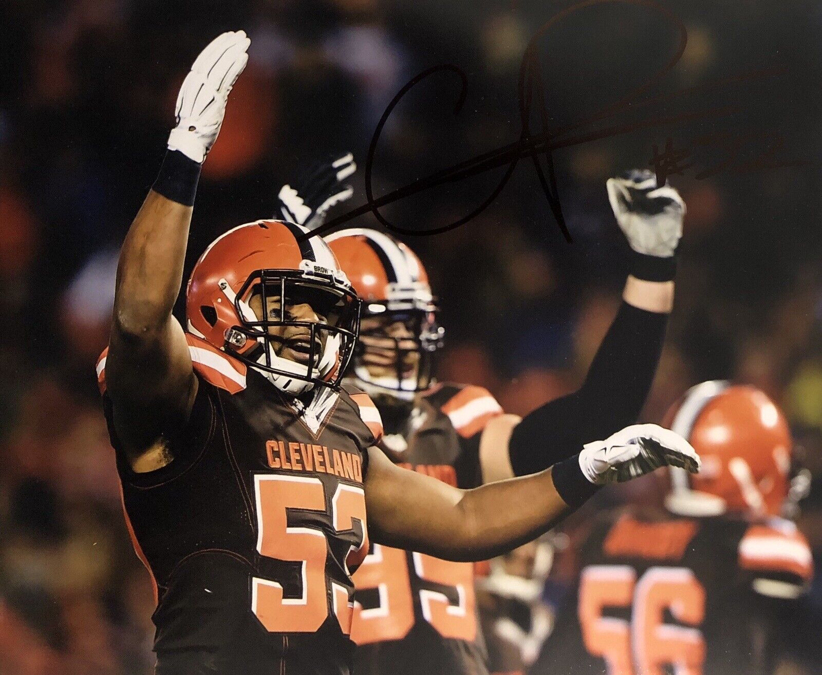 Craig Robertson Signed Autographed Cleveland Browns 8x10 Photo Poster painting Coa