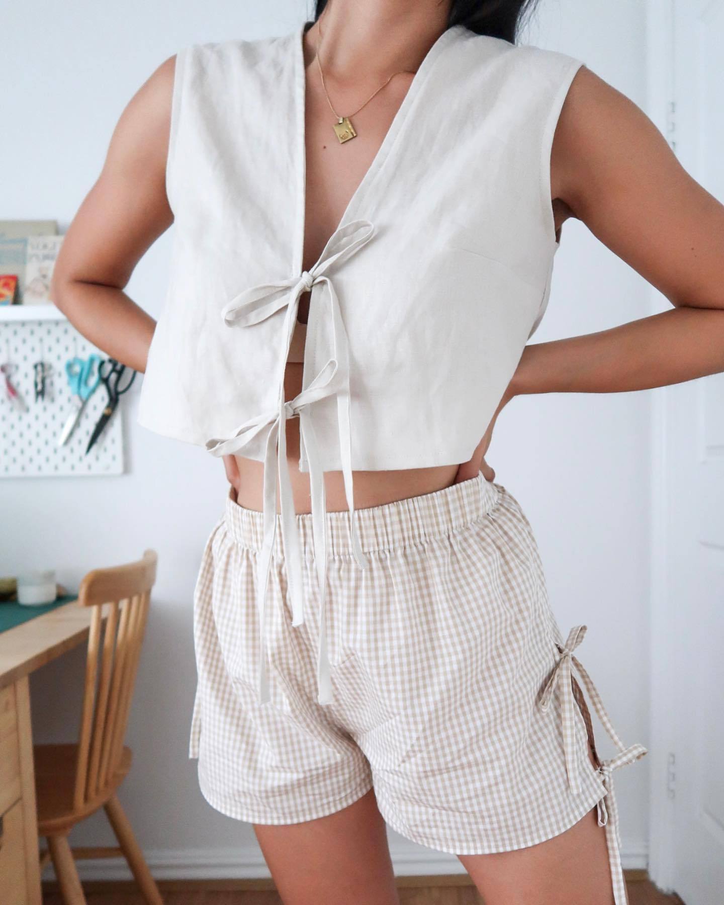 Casual Strap Loose Shorts