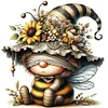 Bee Gnome-11CT Stamped Cross Stitch 40*40cm/15.75*15.75in