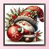 Christmas Gnome-11CT Stamped Cross Stitch 40*40cm/15.75*15.75in