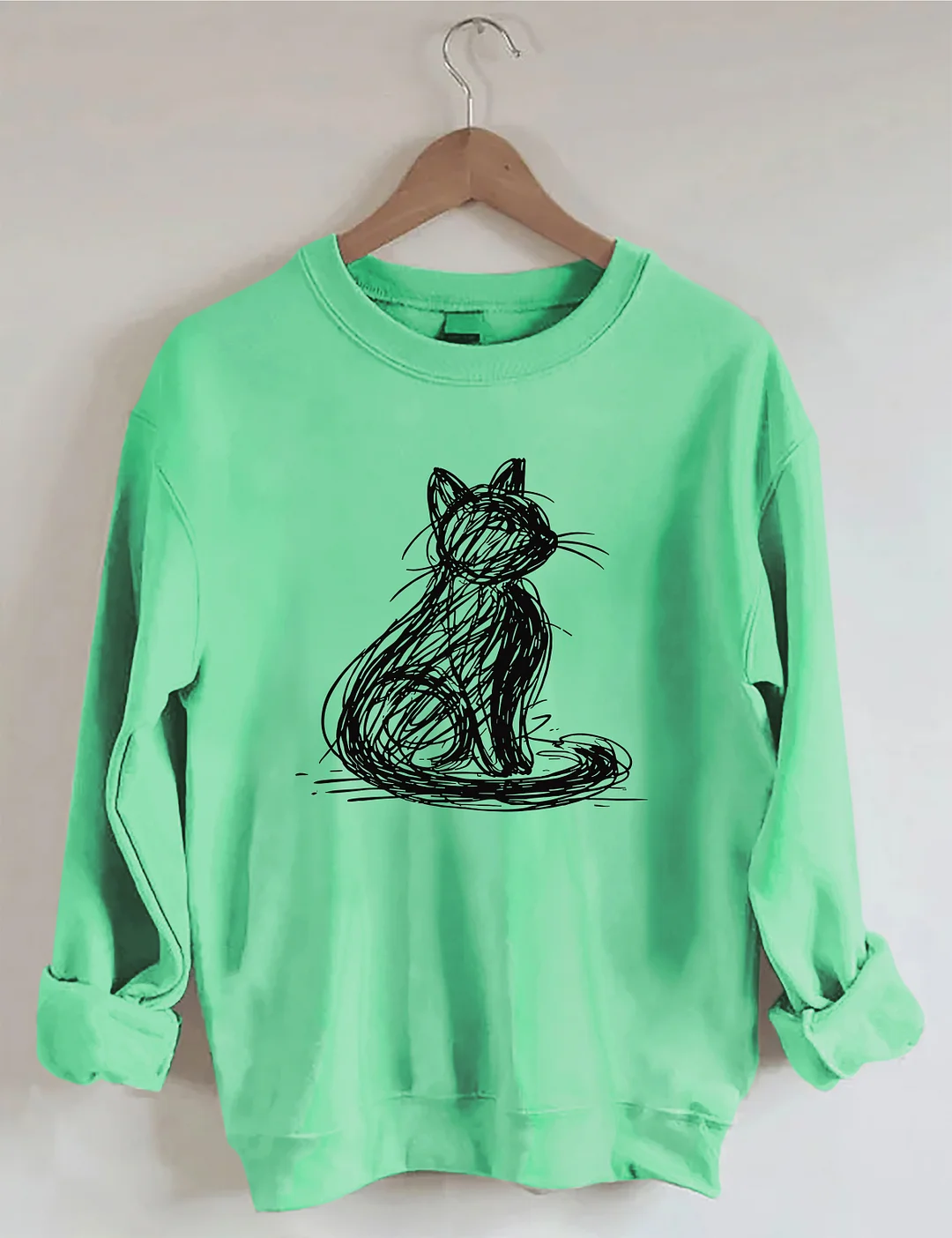 Abstract Cat Sweatshirt