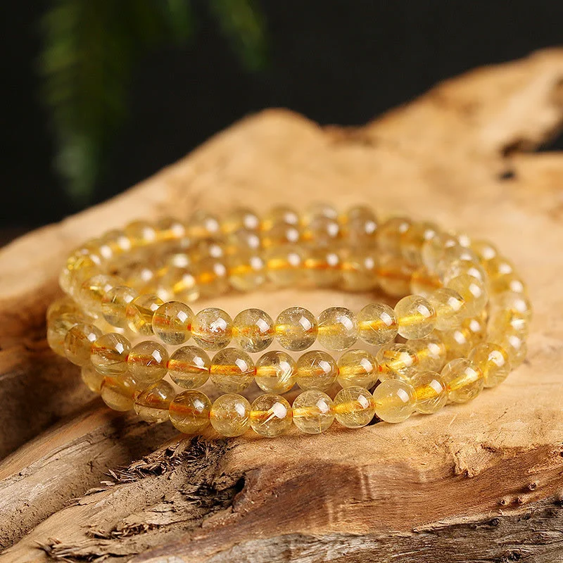Natural Citrine Prosperity Protection Bracelet