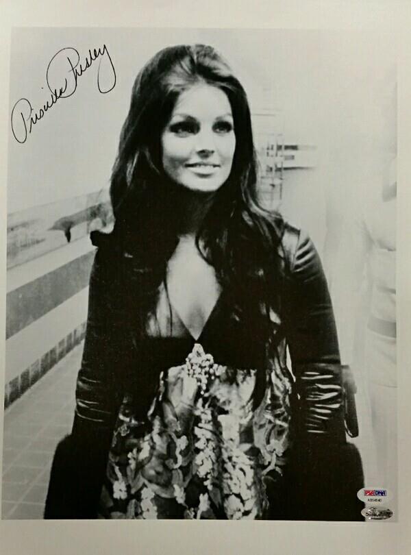 Priscilla Presley Signed 11x14 Canvas Photo Poster painting #2 Autograph Elvis w/ PSA/DNA COA