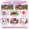 Wreath Snowman DIY Special Shaped Drill Diamond Painting Kit Framed 20x20cm