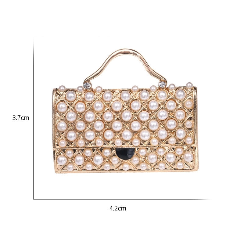 Luxurious Pin Geometric Alloy Inlay Artificial Pearls Rhinestones Women’S Brooches