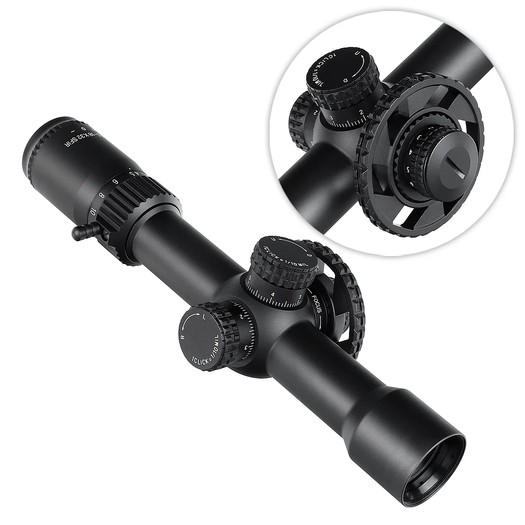 ohhunt® FFP 4.5-18X32 SFIR First Focal Plane 11 Level Red Illuminator Side Parallax Tactical FFP Scope 