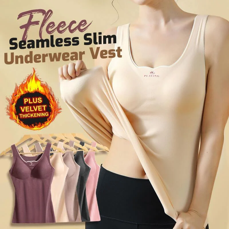 Gilet intimo sottile senza cuciture in pile