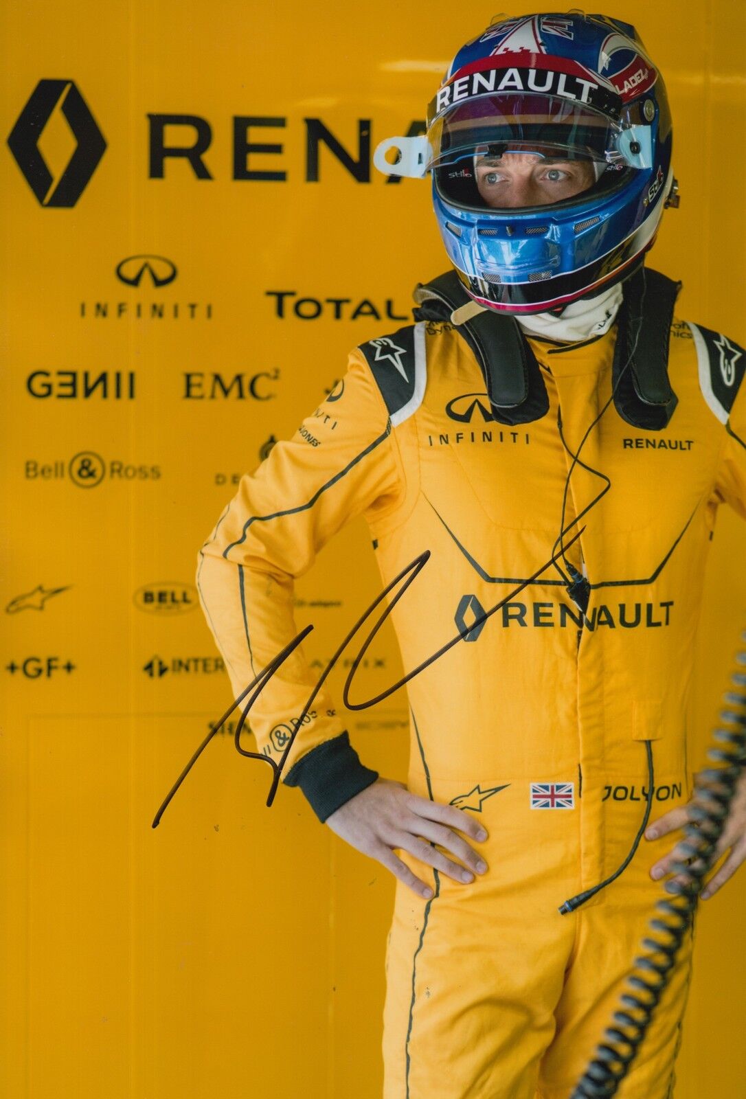 Jolyon Palmer Hand Signed 12x8 Photo Poster painting Renault Sport F1 2016 1.