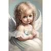 (40*60cm)Angel Girl - Round AB Drill Diamond Painting