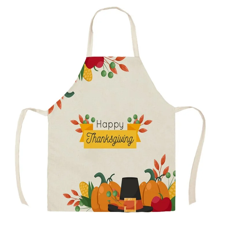 Linen Kitchen Apron - Butterfly Flower Girl letclo 