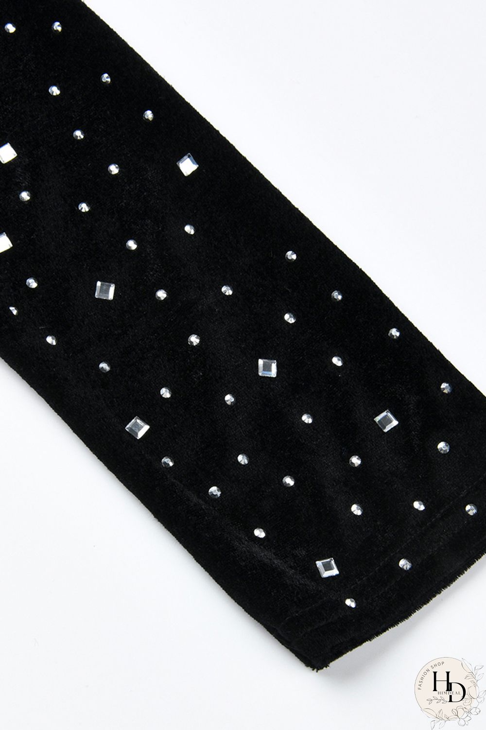 Blue Fashion Sexy Patchwork Hot Drilling Split Joint Turtleneck Skinny Jumpsuits