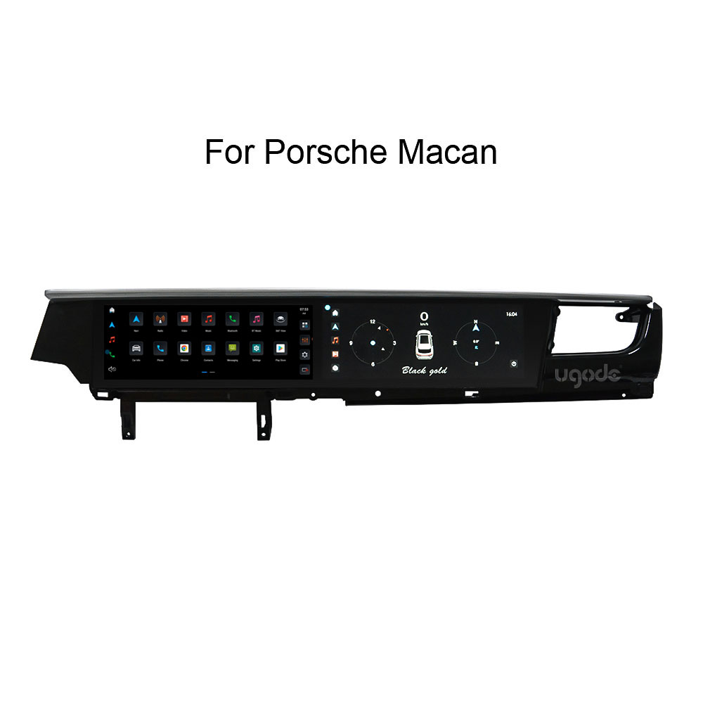 12,3-Zoll Porsche Macan 2014-2017 year Android Dual Screen Display Apple CarPlay mit Co-Pilot Bildschirm