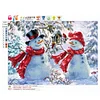 30 * 40CM - speziell geformte Diamant-Malerei - Weihnachten Schneemann
