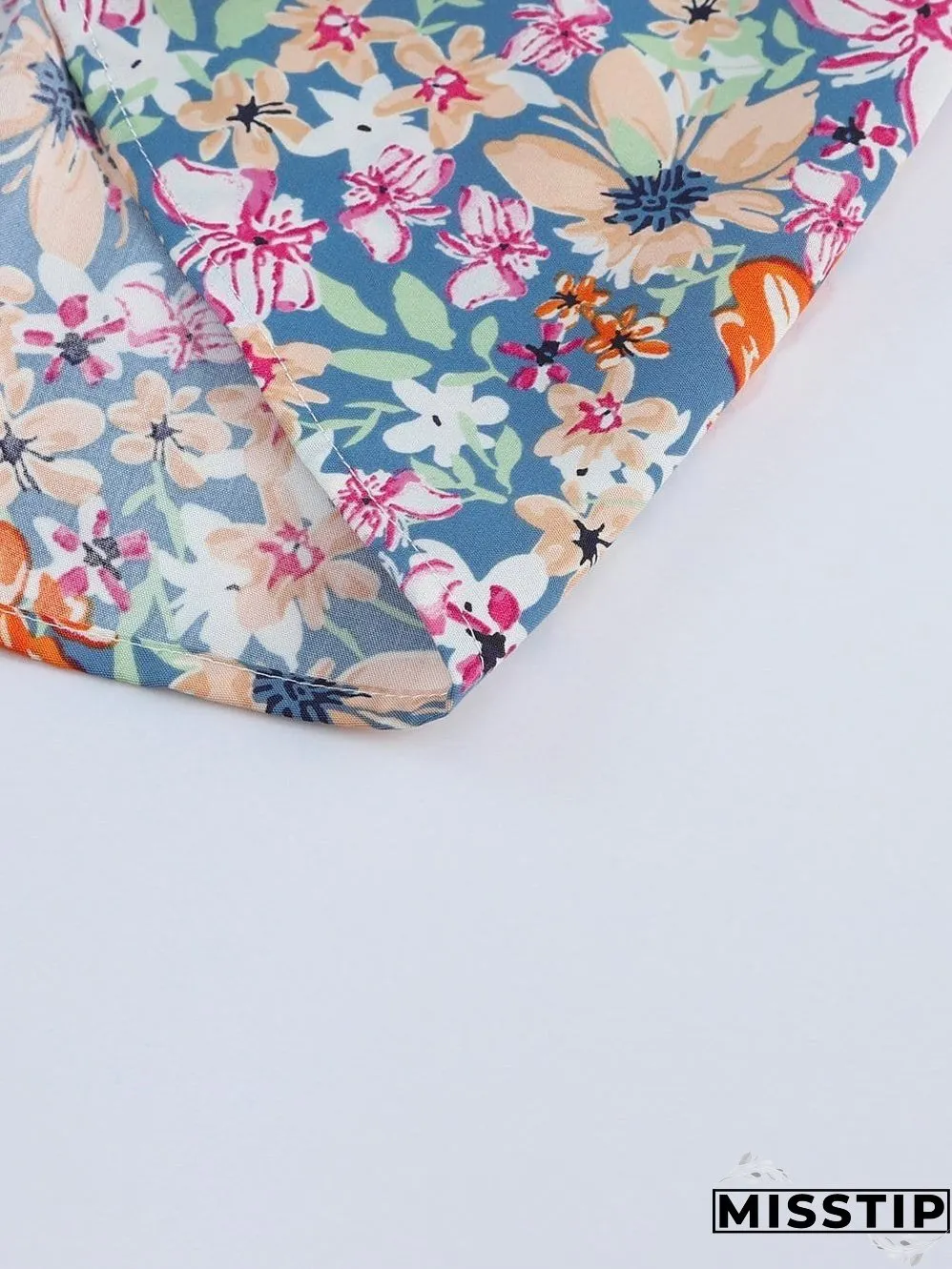 Chic Floral Ruffle Top