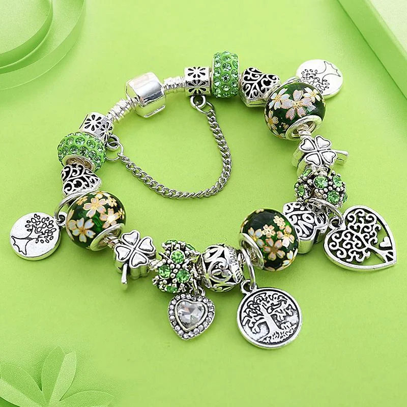 Tree and heart bracelet