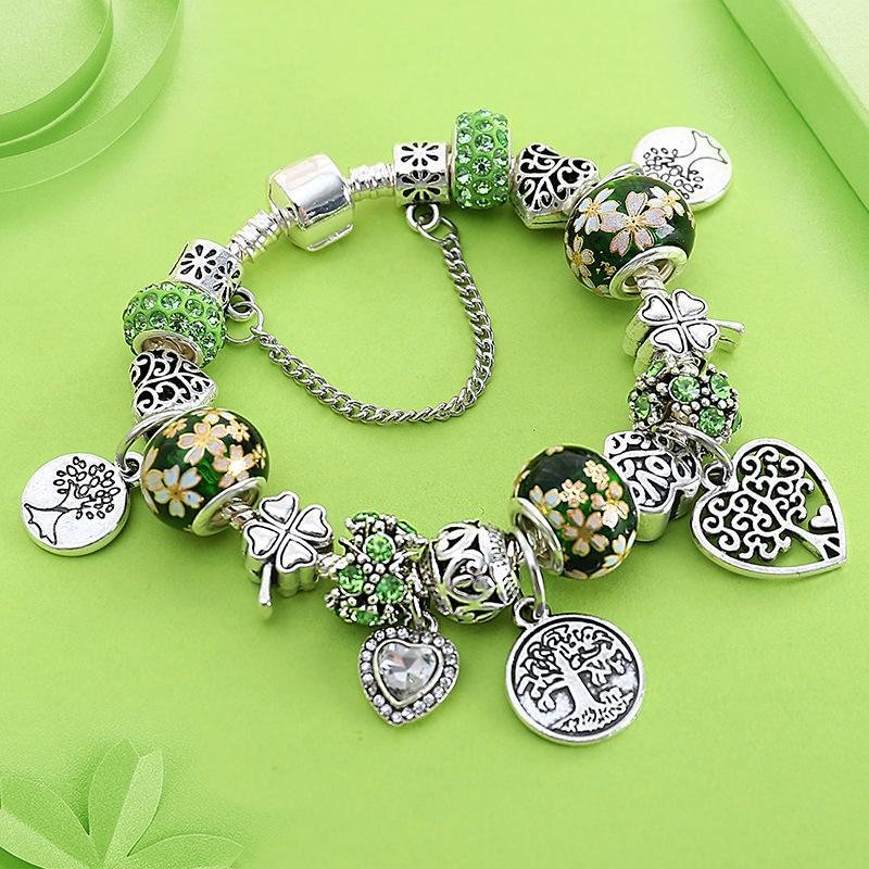 Tree and heart bracelet