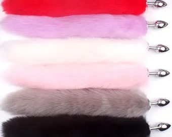 Faux Fur Fox Cat Tail Anal Butt Plug