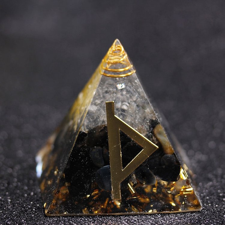 Elf Energy Thurisaz Runes Orgone Pyramid