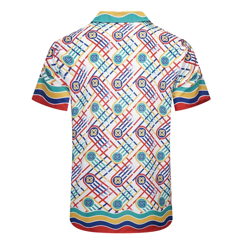 Casablanca 2023SS New Product Silk Short Sleeve Shirt