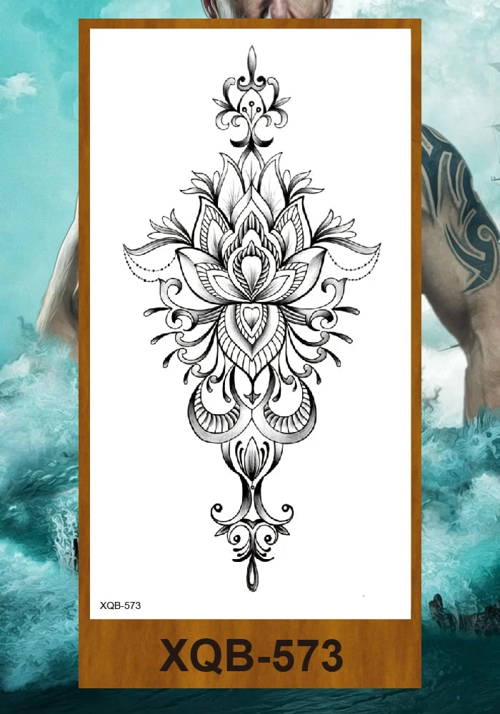 Temporary Tattoos Stickers Woman Arm Neck Chest Fake Tattos Girl Flower Cute Fox Mask Pussy Cat Body Makeup Waterproof Serpenti