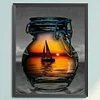 Sailing Boat In A Bottle - 11CT Counted Cross Stitch 40*50cm/15.75*19.69in