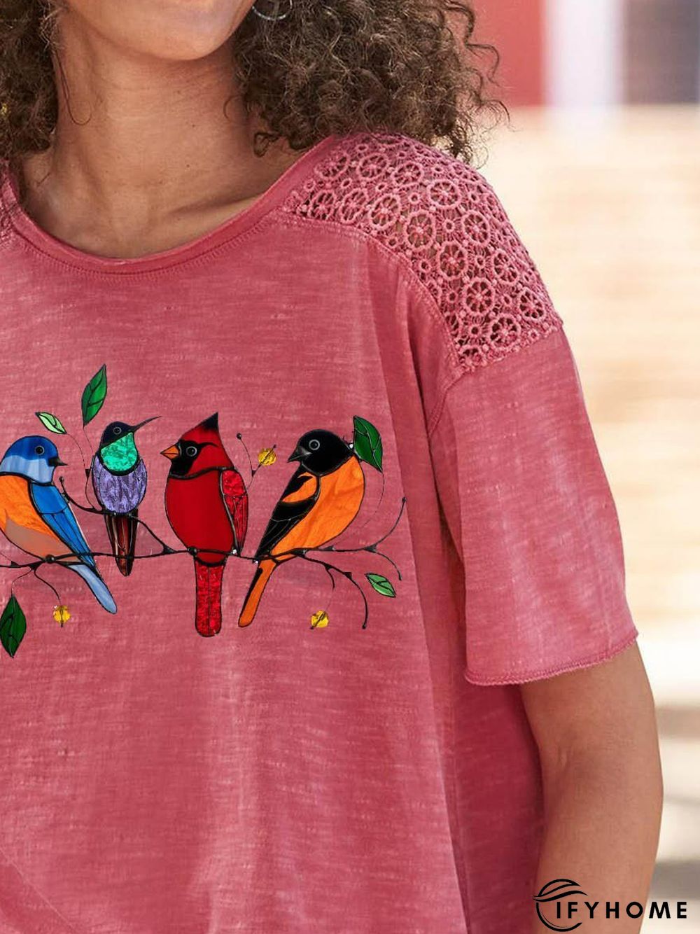 Casual Color-Block Short Sleeve T-shirt | IFYHOME