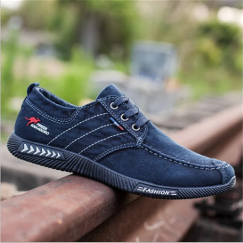 Fashion Men Canvas Shoes Male Summer Casual Denim Shoes Mens Sneakers Slip On Loafers Driving Moccasin Chaussure Homme Black789