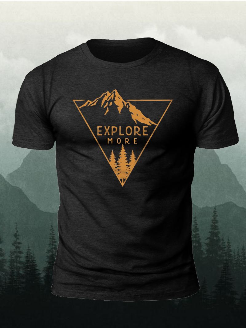 Men's Gold Mountains Explore More Short-Sleeved Shirt