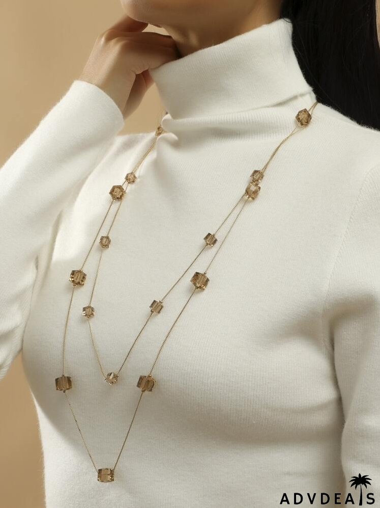Crystal Decor Layered Necklace