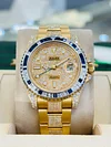 Rolex GMT-Master II 116718 18K Yellow Gold Custom Diamonds Dial & Bezel B/PAPERS