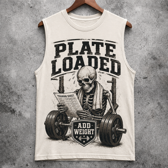 Gym Plate Loaded Cotton Tank Top