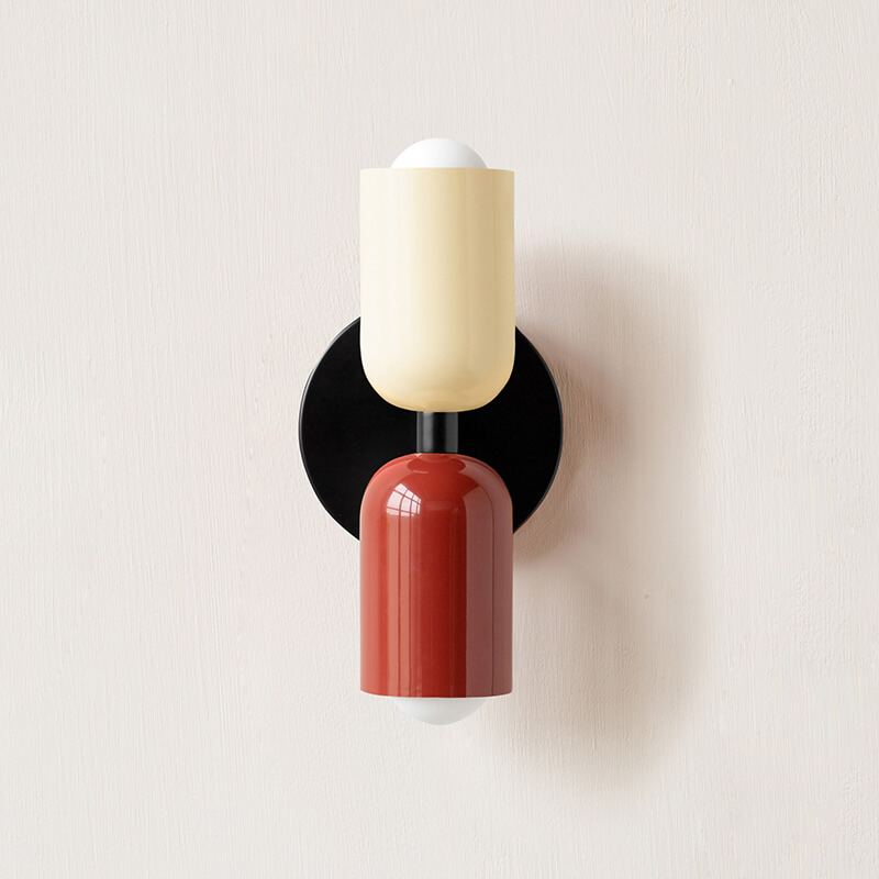 Nordic Style Cream Double-Head Wall Light