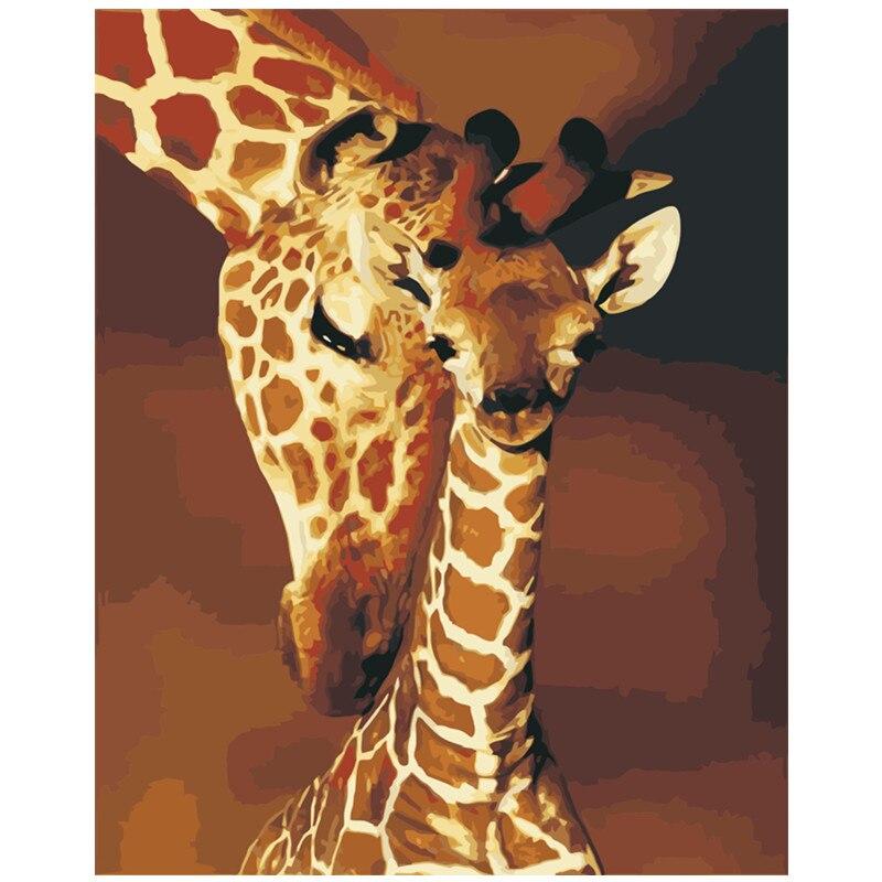 

Mother Giraffe – Paint By Numbers - 40*50CM, 501 Original