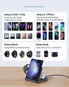 3 In 1 Wireless Charger For Samsung Flip5 ZFold5/4 Mobile Phone Watch Headset Desktop Folding Stand